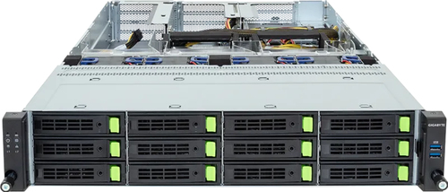 Phụ kiện máy chủ GIGABYTE R284-SF0-AAL1 LGA 4710 Rack (2U) màu đen, Thép