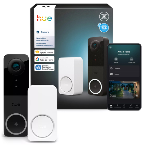 Bộ chuông cửa Philips 046677590666 màu đen
