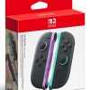 Đồ chơi điều khiển từ xa Nintendo Joy-Con 2 màu đen, Xanh lá cây sáng, màu tím Bluetooth Gamepad Analog / Số Nintendo Switch 2