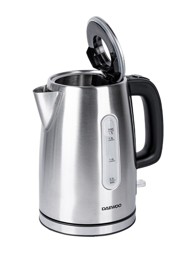 Ấm điện Daewoo DEK-1349 1,7 L 1200 W màu đen, Bạc