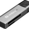 Đầu đọc thẻ Sandberg 136-84 USB 3.2 Gen 1 (3.1 Gen 1) Type-C Nhôm