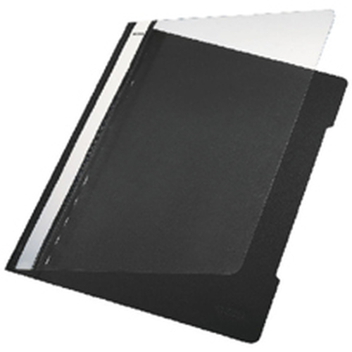 Bìa báo cáo Leitz Standard Plastic File Black A4 PVC (25) màu đen